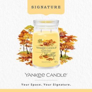 Yankee Candle vonná svíčka Signature ve skle velká Autumn Sunset 567g