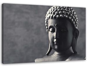 Obraz na plátně Buddha na šedém pozadí Rozměry: 60 x 40 cm