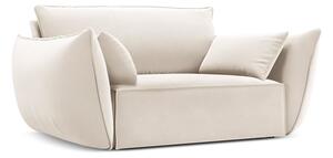 Béžové sametové křeslo Vanda – Mazzini Sofas