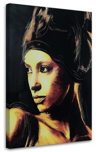 Obraz na plátně Žena se dívá do dálky Rozměry: 40 x 60 cm