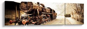 Obraz - Historická lokomotiva (170x50 cm)
