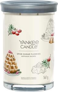 Yankee Candle vonná svíčka Signature Tumbler ve skle velká Spun Sugar Flurries 567g