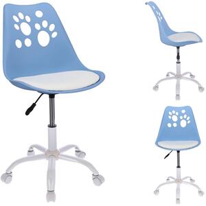 Otočná židle JOY modro - bílá