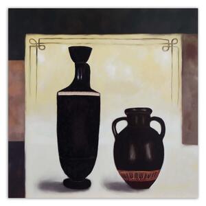 Obraz na plátně Dva černé džbány Rozměry: 30 x 30 cm