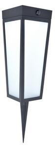 Lutec 6996601012 LED zahradní solární sloupek s pohybovým čidlem Dias 1x8,4W | 900lm | 2700-6500K | RGB | IP44 - k zapíchnutí, černá