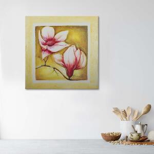 Obraz na plátně Dva třešňové květy Rozměry: 30 x 30 cm