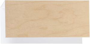 Emibig Carlo nástěnné svítidlo 1x60 W bílá-dřevo 611/K1