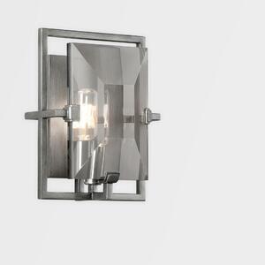 HUDSON VALLEY nástěnné svítidlo PRISM hliník/sklo grafit/kouřová E14 1x40W B2821-CE