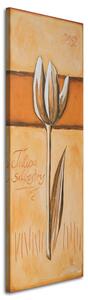 Obraz na plátně Tulipán, jako ručně malovaný Rozměry: 30 x 90 cm