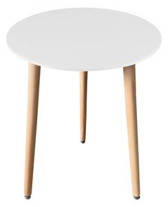 Kulatý stůl KAMI bílý 60 cm