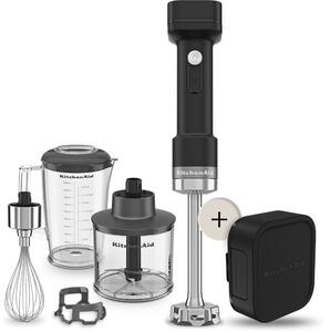 KitchenAid bezdrátový tyčový mixér s příslušenstvím 5KHBRV75 GO, s baterií