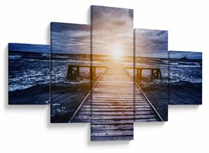 Obraz mola se sluncem (125x70 cm)