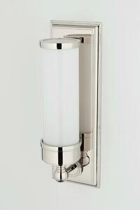HUDSON VALLEY nástěnné svítidlo EVERETT mosaz/sklo nikl/opál E27 1x100W 371-PN-CE