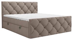 AMERICKÁ POSTEL, 180/200 cm, světle hnědá Carryhome - Postele s úložným prostorem