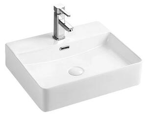Umyvadlo Orlo Slim 50 – 50x42 cm, bílá, na desku i na stěnu