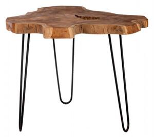 Konferenční stolek z recyklovaného teaku Tristan 55x55cm