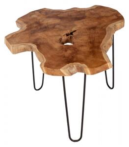 Konferenční stolek z recyklovaného teaku Tristan 55x55cm