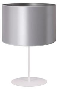 Duolla - Stolní lampa CANNES 1xE14/15W/230V 20 cm stříbrná/bílá DU603010