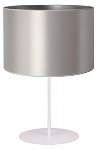 Duolla Stolní lampa CANNES 1xE14/15W/230V 20 cm stříbrná/bílá DU603027