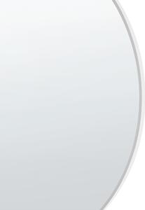 Kulaté nástěnné zrcadlo ⌀ 80 cm stříbrné ANNEMASSE