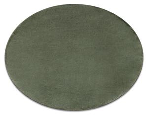Koberce Łuszczów Koberec kulatý pratelný POSH Shaggy, plyšový, tlustý, protiskluzový, zelená kruh 60 cm
