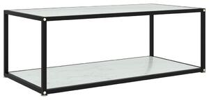 Konferenční stolek bílý 100 x 50 x 35 cm tvrzené sklo