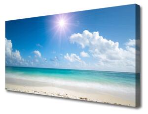 Obraz na plátně Moře Pláž Slunce Krajina 120x60 cm