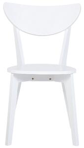 Sada 2 jídelních židlí bílá ROXBY