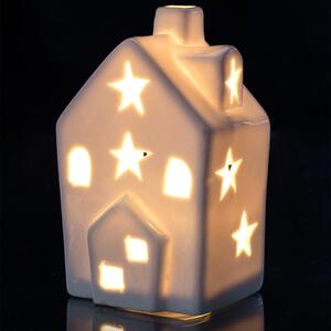 Svítící LED domeček HVĚZDIČKY, bílé světlo