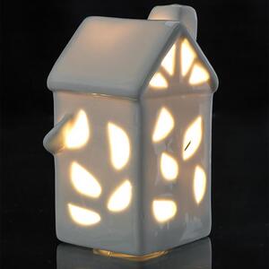 Svítící LED domeček LISTY, bílé světlo