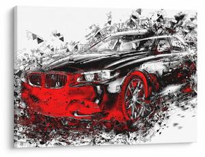 Obraz - Malované auto v akci (70x50 cm)