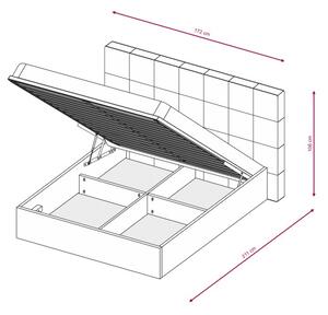 Manželská postel 160 cm Alba (roštem a úl. prostorem)