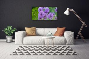 Obraz na plátně Fialové Květiny Louka 125x50 cm
