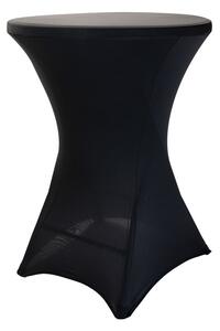 AKCE! Černý bistro stolek koktejlový 80 cm s ubrusem ZDARMA Barva ubrusu: ČERNÁ
