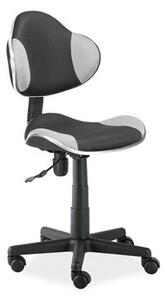 Židle kancelářská Q-G2 šedo/černá