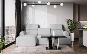 Konferenční stolek DOHA 2 Kombinace barev: doha 2 coffee table černý lesk/kámen
