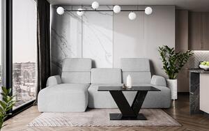 Konferenční stolek DUBAJ Kombinace barev: dubai coffee table royal marble černý lesk