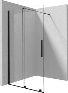 Deante Prizma sprchová zástěna walk-in 90 cm černá matný/průhledné sklo KTJ_N39R
