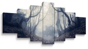 Obraz - Les v mlze (210x100 cm)
