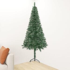 Rohový umělý vánoční stromek s LED zelený 120 cm PVC
