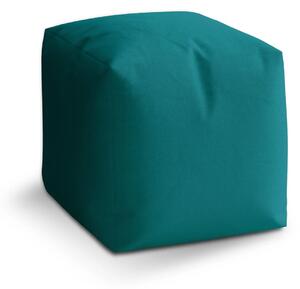 Sablio Taburet Cube Zelenomodrá - 40x40x40 cm
