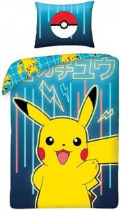 Bavlněné ložní povlečení Pokémon Pikachu - 100% bavlna - 70 x 90 cm + 140 x 200 cm