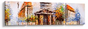 Obraz - Malovaná městká památka (170x50 cm)
