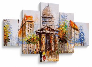 Obraz - Malovaná městká památka (125x70 cm)