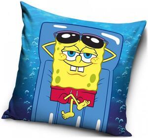 Polštář Spongebob na lehátku - 40 x 40 cm