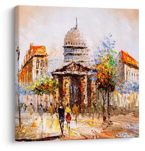 Obraz - Malovaná městká památka (30x30 cm)