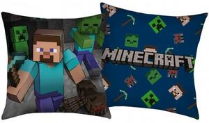 Polštář Minecraft - motiv Steve - 40 x 40 cm