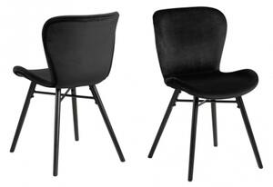 BATILDA VELVET BLACK židle černá