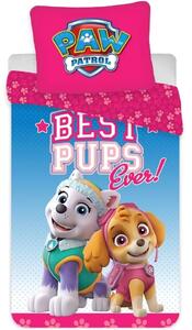 Povlečení do dětské postýlky Tlapková patrola - Paw Patrol - motiv Best Pups Ever! - 100% bavlna - 100 x 135 cm + 40 x 60 cm