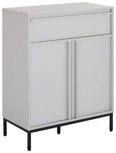 KOMODA, černá, světle šedá, 80/101/40 cm Xora - Komody na nožičkách, Online Only